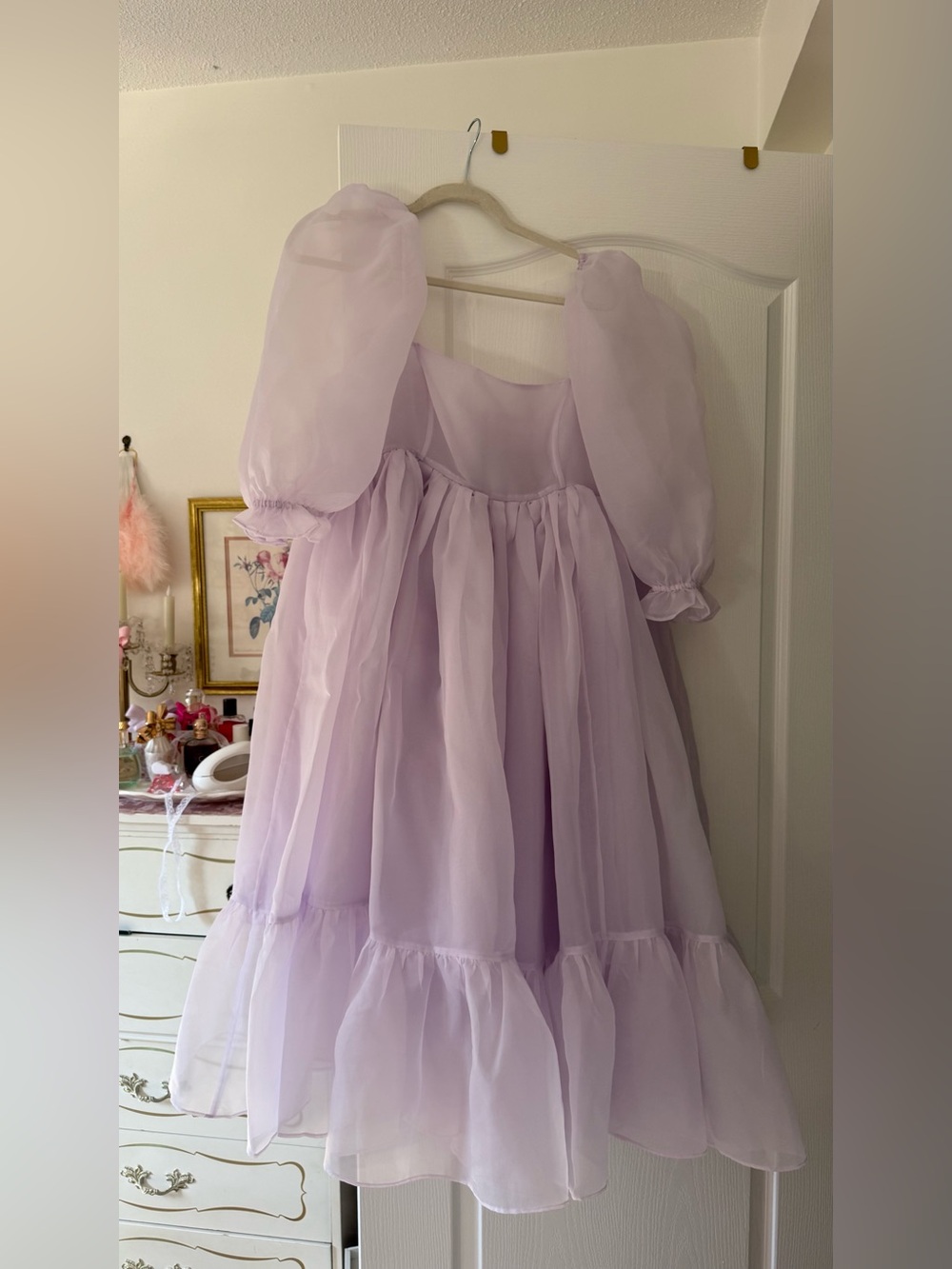 Selkie thundercloud french puff organza dress